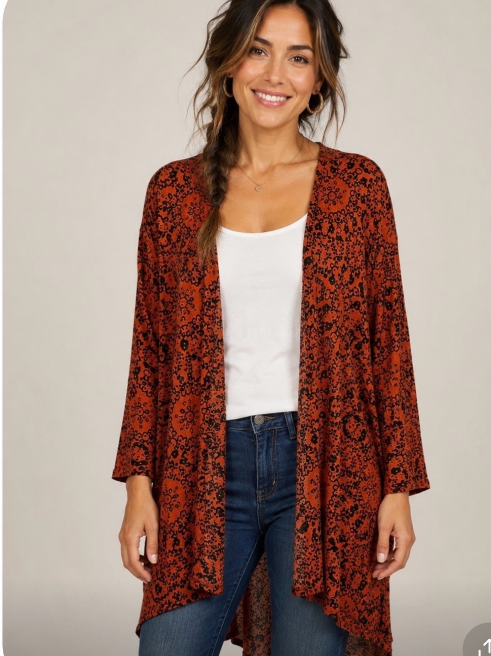 LuLaRoe “Lindsay” kimono 27”p2p